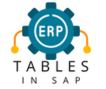 tables in sap