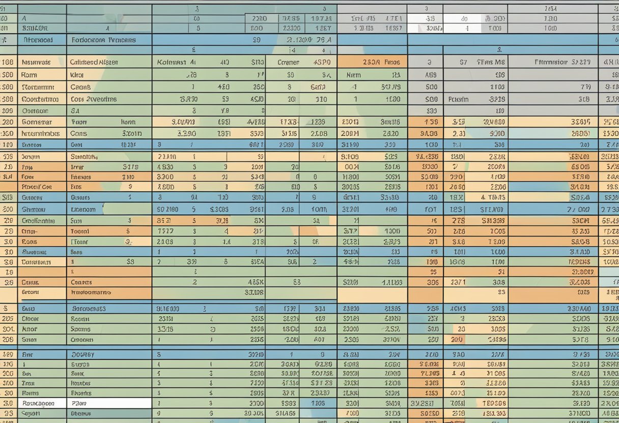 A computer screen displaying a tax code table in SAP with various columns and rows