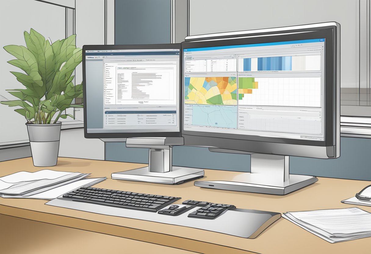 A computer screen with the SAP interface open, displaying the Mapping Work Center Hierarchy work center table