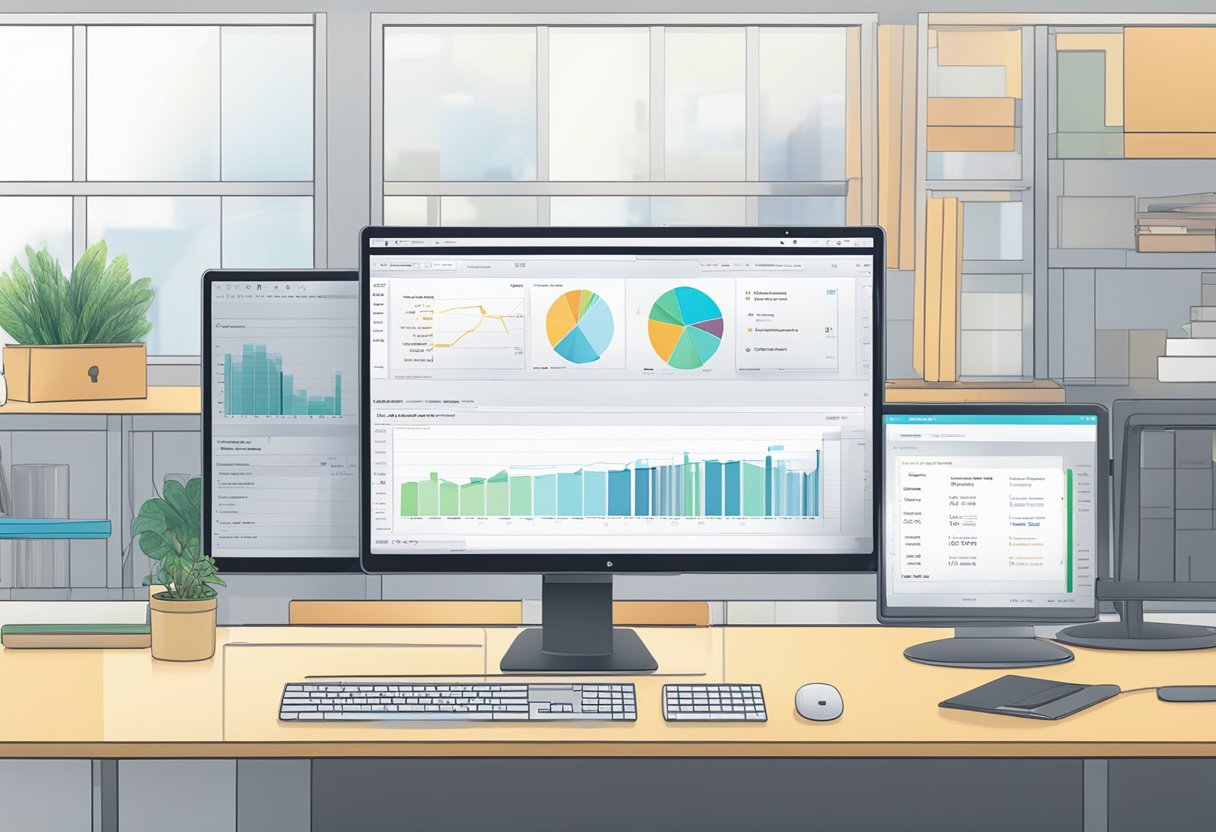 A computer screen displaying the SAP interface with a table open and data being entered