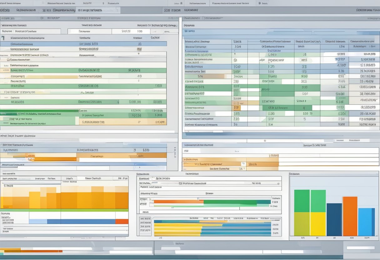 A computer screen displaying a billing document table in SAP, with multiple rows and columns of data